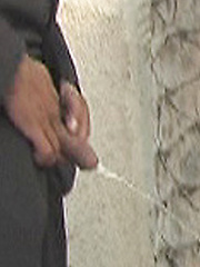 Fetish lover Marcello sniffs his dirty sock whilst wanking, before pissing outdoors by With Marcello image #11