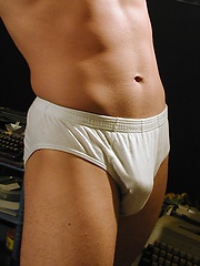 Hard bodied Danny Wynn strokes his cock. by BF Collection image #5