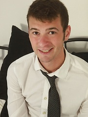 Sexy Sebastian Conally busts a nut onto his tie. by BF Collection image #7