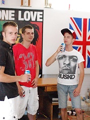  After a few shots of vodka, Jackson, Tyler and Anthony decided Travis needed to pay by Fraternity X image #13