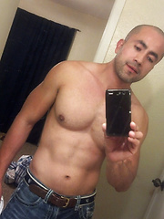 Bald man jacking off by ChaosMen image #9