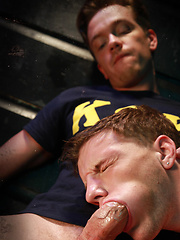 Hot jock sucking a big cock by Naked Sword image #9