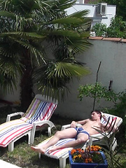 Playing around the pool by French Dudes image #7