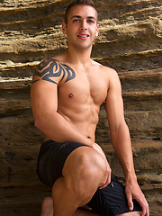 Tattooed jock Cain posing by SeanCody image #8