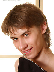Brown-haired twink shows his cock by Enigmatic Boys image #5