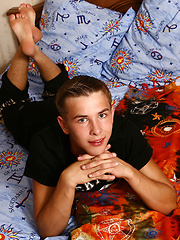 Cute twink shows his uncut cock by Enigmatic Boys image #5