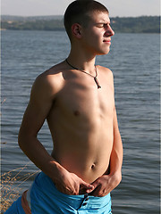 Cute twink shows his uncut cock by Enigmatic Boys image #8