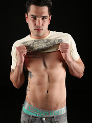 Sexy stud Braxton wanking off his dick by ChaosMen image #7