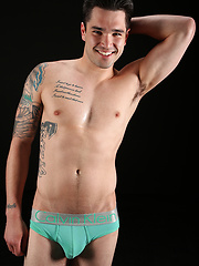 Sexy stud Braxton wanking off his dick by ChaosMen image #7