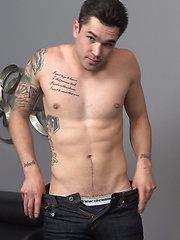 Sexy stud Braxton wanking off his dick by ChaosMen image #7