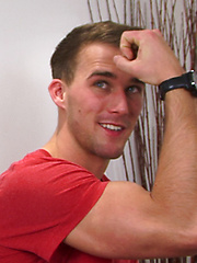 Straight Personal Trainer Rich has One Perfect Bubble Butt - Today his First Man Handling & What a Load! by English Lads image #10