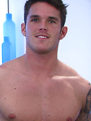 Straight Young Footballer Jay Hall Slides Up & Down on the Massive Blue Dildo by English Lads image #8