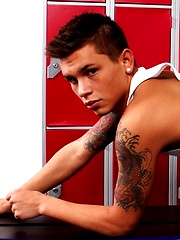 Seth Knight in a locker room by UK Hot Jocks image #6