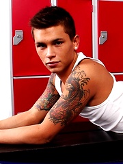 Seth Knight in a locker room by UK Hot Jocks image #6
