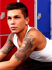Seth Knight in a locker room by UK Hot Jocks image #6