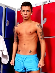 Seth Knight in a locker room by UK Hot Jocks image #6