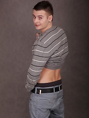 Cute boy Jace Bryant busts a nut over his stomach. by BF Collection image #7