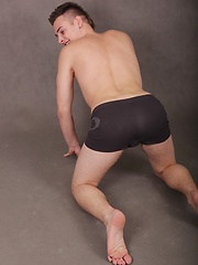 Cute boy Jace Bryant busts a nut over his stomach. by BF Collection image #7
