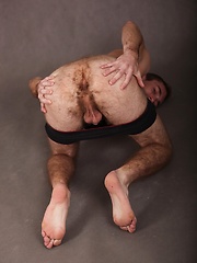Sexy Aiden Reyes spreads his very hairy ass cheeks. by BF Collection image #7