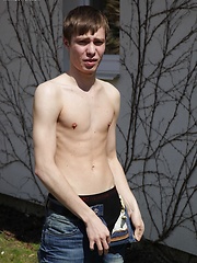 Gorgeous twink Andreas busts hit nut outdoors. by BF Collection image #7