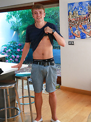 Tall, Blond and Lean Young Footballer Jamie Shows off His Big Uncut Weapon! by English Lads image #6