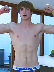 Young Straight Pup Archie is Becomming a Man, Slightly Hairy Nicely Muscled & Shoots Big! by English Lads image #8