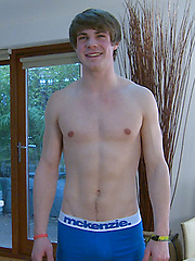Young Straight Pup Archie is Becomming a Man, Slightly Hairy Nicely Muscled & Shoots Big! by English Lads image #8