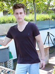 Young Tall Blond Lad Cameron - Straight Pup with A Large Uncut Rocket Cock! by English Lads image #8