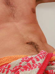 Straight Muay Thai Fighter Harvey Shows off His Thick Uncut Cock & Special Tattooed Hole! by English Lads image #7