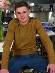Straight Young Pup Luke Strips off - Wanked & Sucked for his 1st Time, A Fantastic Uncut Rocket Cock! by English Lads image #8