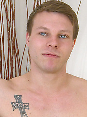 Straight Young Toned Lad Russell shows off  his Uncut Cock and Very Hard Erection! by English Lads image #9