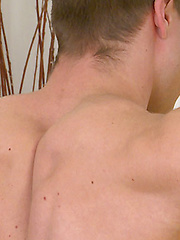 Straight Young Toned Lad Russell shows off  his Uncut Cock and Very Hard Erection! by English Lads image #9