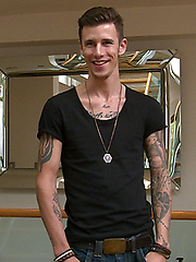 Tall & Tattood Straight Lad Damian jacking off by English Lads image #7