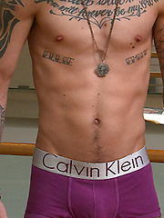 Tall & Tattood Straight Lad Damian jacking off by English Lads image #7