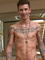 Tall & Tattood Straight Lad Damian jacking off by English Lads image #7