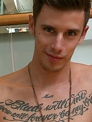 Tall & Tattood Straight Lad Damian jacking off by English Lads image #7