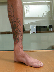 Tall & Tattood Straight Lad Damian jacking off by English Lads image #7