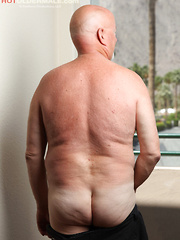 Bald daddy Darell Griffon shows his small cock by Hot Older Male image #7
