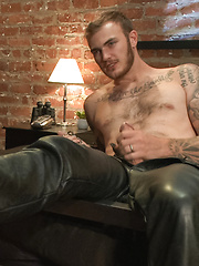 Leather Daddy makes a bondage house call by Bound Gods image #11