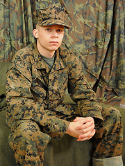 Corporal Anderson jacking off dick by All-American Heroes image #6