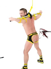 Leo Forte Flogs Dirk Caber by Bound Jocks image #8