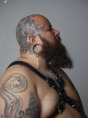 Tattooed Chub has a bearded baby face and a daddy's attitude... by Frock The World image #7