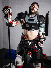 Gay hockey player Aiden Jacobs gets creampied by his teammate Tony D Angelo by Bromo image #12