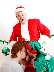 Santa Beau and Elf Eddie fuck Andy Conboi by Bentley Race image #11
