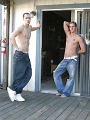 Sexy gays Brady Rey & Criss Strokes show their dicks before sucking each other by Nextdoor Buddies image #12