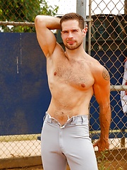 Gay baseball players Roman Todd & David Skylar lick & fuck each other's asses by Nextdoor Buddies image #9