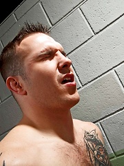 Gay cellmates Cody Carter & Slate Steele stroke each other's big dick by Nextdoor Buddies image #11