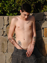 Sweet twink skater boy with sexy blue eyes Rad Mathews shows his dick and ass by Next Door Twink image #6