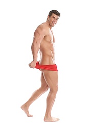 Red Underwear Pose. Zeb Atlas. by Zeb Atlas image #8