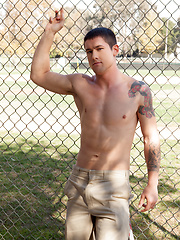 Brunette stud Greg Jameson strokes his dick by Randy Blue image #7